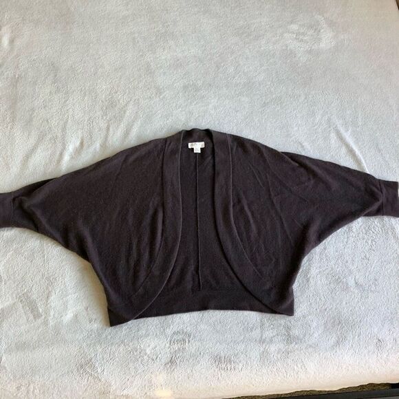 Anne Taylor Loft Cashmere Dolman Sleeved Cocoon Shrug Cardigan - Picture 1 of 11